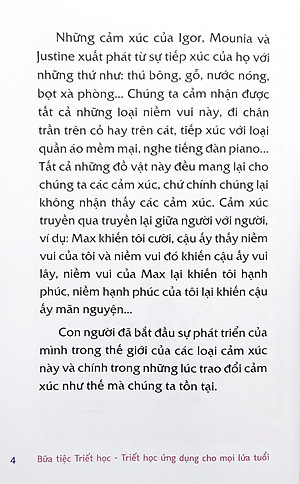 Sách Bữa Tiệc Triết Học - Triết Học Ứng Dụng Cho Mọi Lứa Tuổi - Tình Yêu Và Tình Bạn