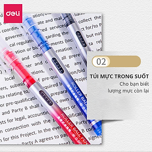 Bút Bi Nước Mực Gel Nhiều Màu Lẻ Chiếc Deli - Mực Trơn Đều Nhanh Khô Không Lem Phù Hợp Hoc Sinh Văn Phòng Ghi Chép Trang Trí Sổ Tay Kế Hoạch Planner - S853