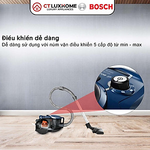 Máy Hút Bụi Có Dây Bosch BGS412000 2000W, 10A, 50Hz, hộp chứa 2,4 lít [Hàng chính hãng]