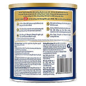 Thực phẩm dinh dưỡng y học Ensure Gold 380g/400g