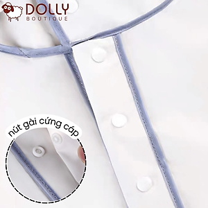 Áo Mưa Thời Trang Có Khoá Kéo Tiện Lợi Hình Gấu Nice Màu Trắng - Áo Mưa 1 Người Cao Cấp