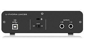 Soundcard thu âm Behringer U-Phoria UMC22 -USB Audio Interface-Hàng Chính Hãng