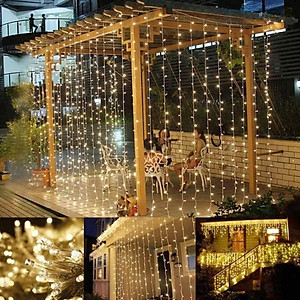 Dây Đèn LED Nháy Kim Cương 20M–40M Nhiều Màu/Vàng, Chống Nước IP65, Trang Trí Ngoài Trời Noel Tết- HÀNG CHÍNH HÃNG MINIIN