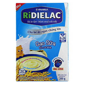 Bột Ăn Dặm Vinamilk Ridielac Gạo Sữa (200g)