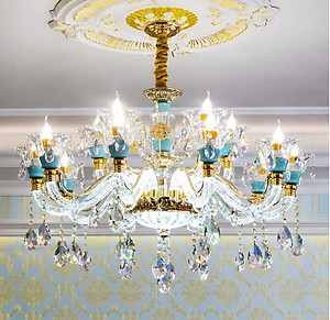 Đèn chùm SERA pha lê hiện đại trang trí nội thất sang trọng loại 15 tay - kèm bóng LED chuyên dụng.