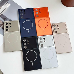 Ốp Lưng Từ Tính Cho Galaxy S25 Ultra / S24 Ultra Nhựa Cứng Mờ Tráng Gương - BUM STORE GALAXY CASE