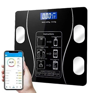 Cân Điện Tử Bluetooth Sạc USB, Cân Sức Khỏe Thông Minh Kết Nối App Đo Chỉ Số Cơ Thể Chính Xác - HÀNG CHÍNH HÃNG MINIIN