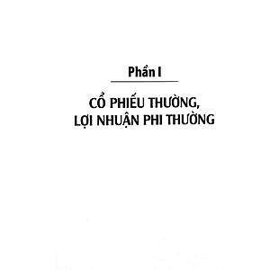 Sách Cổ Phiếu Thường Lợi Nhuận Phi Thường (Tái Bản)
