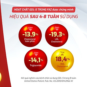 [Tặng Hộp 15v] Combo 4 Hộp 30v - Viên Uống FAZ Ecogreen Hỗ Trợ Giảm Mỡ Máu, Điều Hòa Tim Mạch