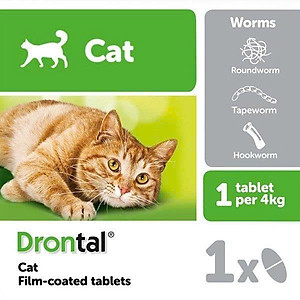 [1 Viên] Xổ Giun Drontal Cho Mèo ELANCO Drontal Cat