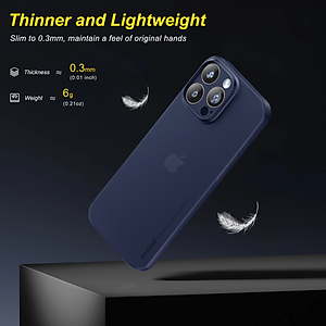 Ốp lưng dành cho iPhone 16 Pro Max, iPhone 16 Pro, iPhone 16 Plus, iPhone 16 hiệu Memumi siêu mỏng 0.3mm, thiết kế tối giản, chống vân, chống sốc, bảo vệ camera cao cấp - Hàng chính hãng.