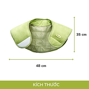 Bộ đai chườm nóng thảo dược giảm đau vai gáy dùng điện - Hapaku