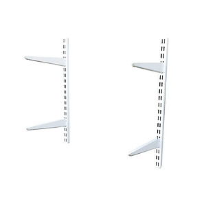 Bộ 4 Thanh Ray Tường Lỗ Đôi SMLIFE Railshelf H60 - Phụ Kiện Thành Phần Để Lắp Hệ Kệ Ray Tường Railshelf 