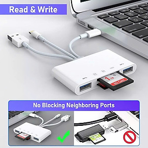 Đầu Đọc Thẻ Nhớ SD TF Micro SD Chân Type C Type A USB 3.0 Dùng Cho iPhone, iPad, Điện Thoại Android, Máy Tính, PC, Laptop, Máy Ảnh – Hàng Nhập Khẩu