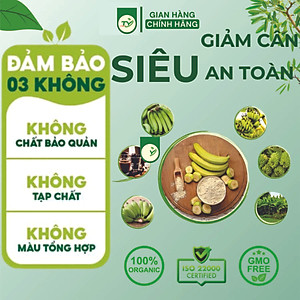Bột Chuối Xanh Ftaky OCOP 3 Sao, Sấy Lạnh, Giàu Tinh Bột Kháng hộp 500g 
