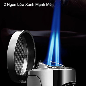 Vỏ Hột Quẹt Bật Lửa Gas Honest ZB-330 Khò 2 Tia Lửa Chéo Kèm Đục Tiện Lợi