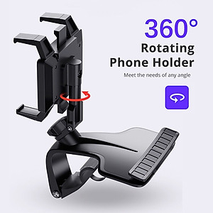 Giá đỡ điện thoại ô tô Volcano Cars xoay 360 độ chống rung treo đa điểm trên taplo, gương chiếu hậu_B126_HÀNG CHÍNH HÃNG