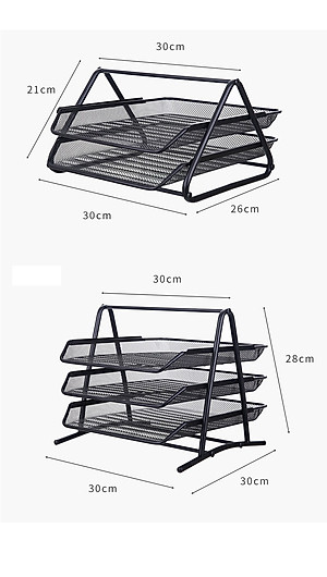 Kệ 3 Tầng Đựng Tài Liệu Văn Phòng , Sách Vở... Sơn Tĩnh Điện - Chính Hãng 