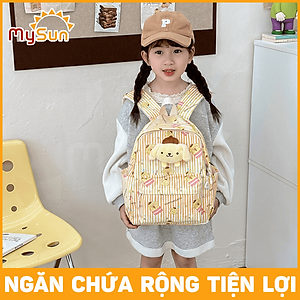 Balo cặp Hello Kitty Kuromi cho bé gái mẫu giáo học sinh cấp 1 tiểu học lớp 1 2 3 cute dễ thương MySun
