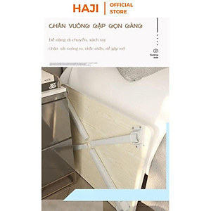 Bàn học thông minh gấp gọn chống trầy sàn Bàn làm việc bệt chống gù lưng thương hiệu HAJI hiện đại 2 màu lựa chọn A154