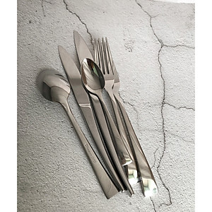 Bộ 6 Món Dao Nĩa Muỗng Dòng Cao Cấp Inox 304 18/10 Bouscoe Stainless Steel Cutlery 