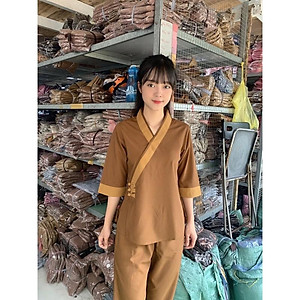 đồ lam nữ bigsize đi chùa , đồ đi chùa, thới trang nữ