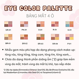 Bảng Phấn Mắt Daisy Doll Nhật Bản Siêu Bền Màu Với 4 Màu Trang Điểm Đa Chức Năng Phấn Má Hồng Phấn Bắt Sáng 5.1g