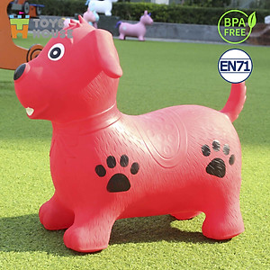 Thú nhún trẻ em cao cấp Toyshouse PA1012 - Tiêu chuẩn Xuất khẩu Mỹ (ASTM) và Châu Âu (EN71)- Đồ chơi vận động cho bé từ 8 tháng