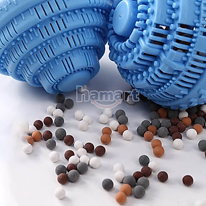 Bóng Giặt Sạch Quần Áo Chống Nhăn Lớn Washing Ball Plus Banh TPE Hạt Gốm Thơm 1000 Lần Giặt Đồ