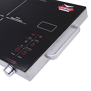 Bếp Hồng Ngoại 2200W Ladomax Ha-666 Inox Mặt Kính Germany Nấu Mọi Loại Nồi Chảo Có Thể Nướng Trực Tiếp Trên Bếp-Hàng Chính Hãng