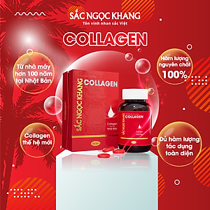 Viên uống Collagen Sắc Ngọc Khang 120 viên giúp tăng đàn hồi, mịn màng da