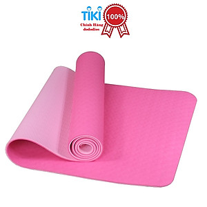 [LOẠI TỐT - HÀNG CAO CẤP] Thảm Tập Yoga 8mm, Tập Gym dộ dày 5-8mm 2 Lớp không mùi chống trơn trượt - Chính hãng dododios