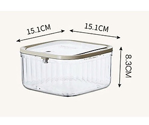 Hộp đựng bông tẩy trang , dụng cụ trang điểm , đồ dùng văn phòng..vv để bàn size 15.1*15.1*8.3 cm - Hàng chính hãng