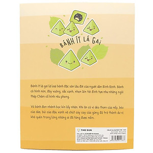 Giấy Kê Tay Tập Bánh Việt - The Sun - Bánh Ít Lá Gai - Màu Cam