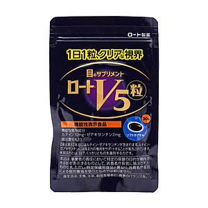 Viên hỗ trợ sáng mắt Rhoto Lutein V5 Nhật Bản (Hộp 30 viên)