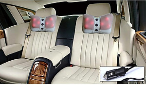 Gối massage thư giãn hồng ngoại ayosun 6 bi