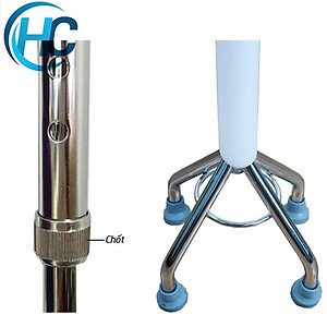 Gậy 4 Chân Cao Lucass B-932 (Có Thể Tăng Giảm Chiều Cao)