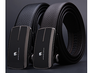 Thắt lưng nam da bò nguyên chất mặt khóa tự động hợp kim cao cấp phong cách cá tính