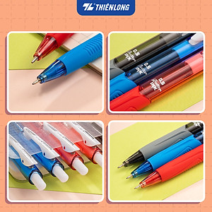 Combo 5-10-20 Bút Bi Thiên Long TL-095 - Tự động thu ngòi khi cài vào túi áo
