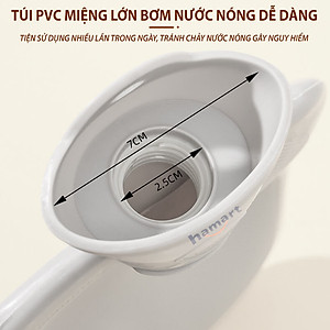 Túi Chườm Giữ Nhiệt Giảm Đau Bụng Kinh Hamart Chườm Nóng Ấm Cơ Thể Chườm Lạnh Hạ Sốt 2 Lớp Bông