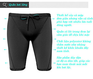 Quần bơi nam dáng lửng cao cấp