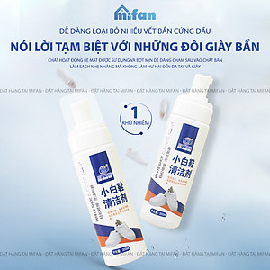 Chai Xịt Bọt Vệ Sinh Giày Cao Cấp LKB 200ml - Bình Xịt Bọt Làm Sạch, Làm Trắng Giày Dép Siêu Tốc - Mifan Hàng Chính Hãng