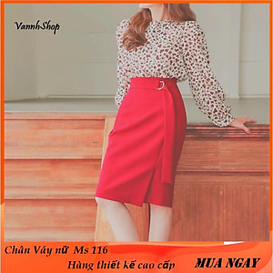 Chân váy nữ NEW DESIGN dáng dài thanh lịch vải kaki thun co giãn