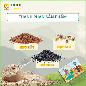 Bột gạo lứt-hạt sen-mè đen. ( Bột gạo lứt ANAN)  lượng đường thấp hữu cơ tự nhiên , thay thế bửa ăn , chăm sóc sức khỏe ,xương khớp và giấc ngủ