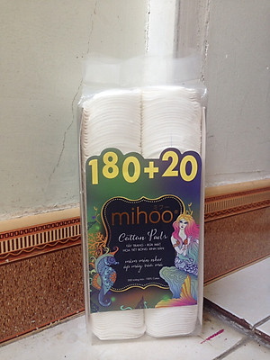 Bông Tẩy Trang Mihoo 200 Miếng Bông Tròn