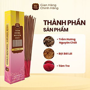 Nhang Trầm Nguyên Chất Bảo Trầm 30cm 180g | Tự Nhiên, An Toàn Sức Khỏe