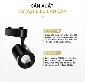 Đèn Rọi ray, Đèn chiếu điểm Spotlight Panasonic Công suất 7W Loại Gắn thanh ray và Loại Gắn trần
