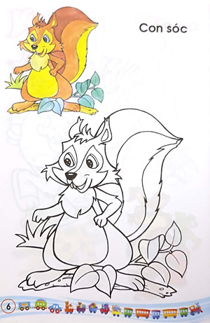 Sách Tập Tô Màu Các Loài Thú 1