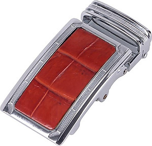 Đầu Khóa Da Cá Sấu 3,5 Phân Đầu Trắng Huy Hoàng HT9212 - Nâu Đỏ