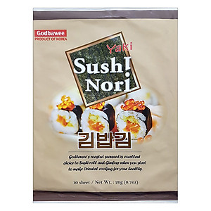 Combo 5 Tảo Biển Cuộn Cơm Yaki Sushi Nori Godbawee (20g / Gói)